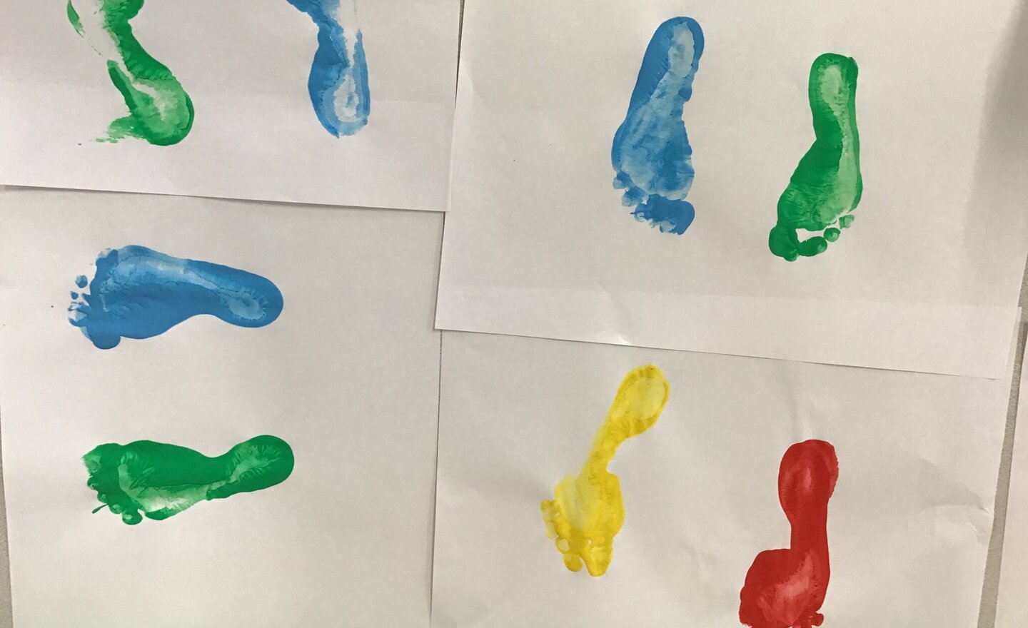 Image of Playdough and footprints!